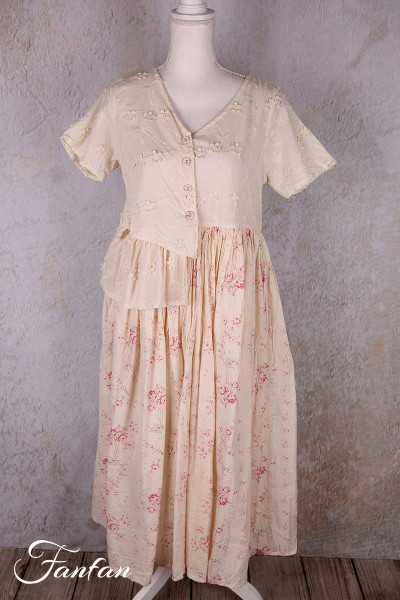 Les Ours Robe Rina Liberty bouquet en popeline