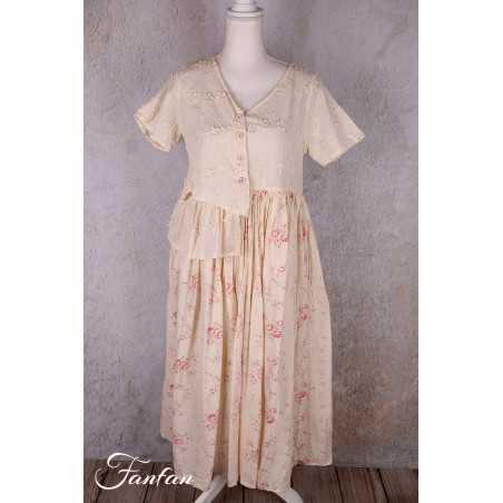 Les Ours Robe Rina Liberty bouquet en popeline