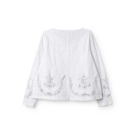 Ewa i Walla Blouse Trinity 44191 Broderie coton bio blanc