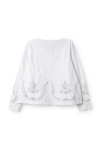 Ewa i Walla Blouse Trinity 44191 Broderie coton bio blanc