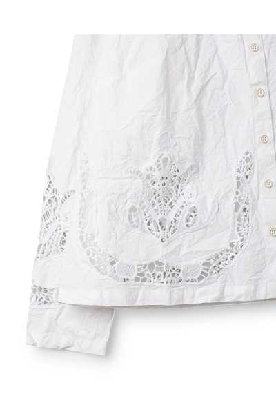 Ewa i Walla Blouse Trinity 44191 Broderie coton bio blanc