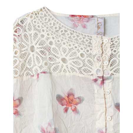 Ewa I Walla Blouse Lula 44202 Organdie coton Fleurs