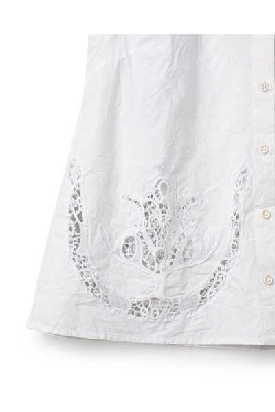 Ewa i Walla Top Laurel 33409 coton bio blanc