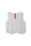 Ewa I Walla gilet Pomona 33413 lin rayé