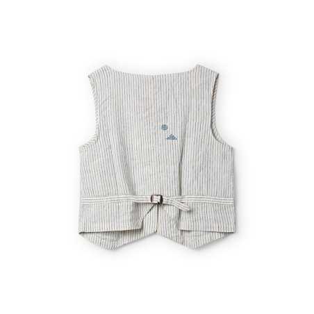 Ewa I Walla gilet Pomona 33413 lin rayé