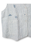 Ewa I Walla gilet Pomona 33413 lin rayé