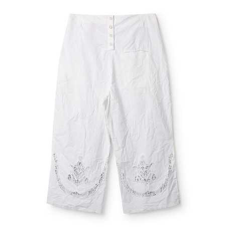 Ewa i Walla Pantalon Ejrin white 11441 Dentelle Coton Bio