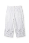 Ewa i Walla Pantalon Ejrin white 11441 Dentelle Coton Bio