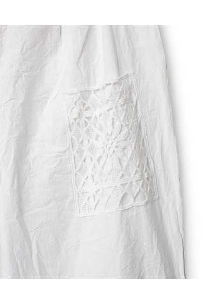 Ewa i Walla Pantalon Ejrin white 11441 Dentelle Coton Bio