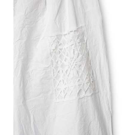 Ewa i Walla Pantalon Ejrin white 11441 Dentelle Coton Bio