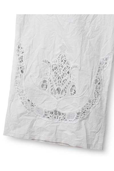 Ewa i Walla Pantalon Ejrin white 11441 Dentelle Coton Bio