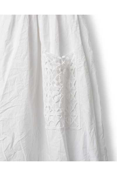 Ewa i Walla Robe Karine white 55942 Dentelle de Coton Bio