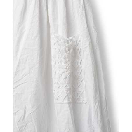 Ewa i Walla Robe Karine white 55942 Dentelle de Coton Bio