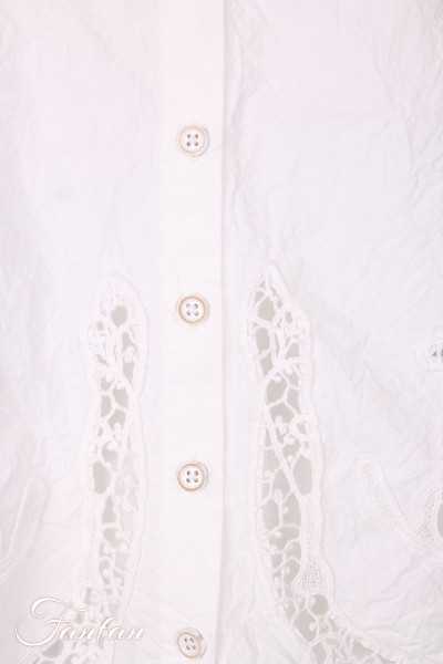 Ewa i Walla Top Laurel 33409 coton bio blanc