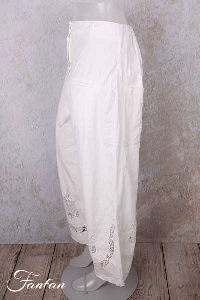Ewa i Walla Pantalon Ejrin white 11441 Dentelle Coton Bio