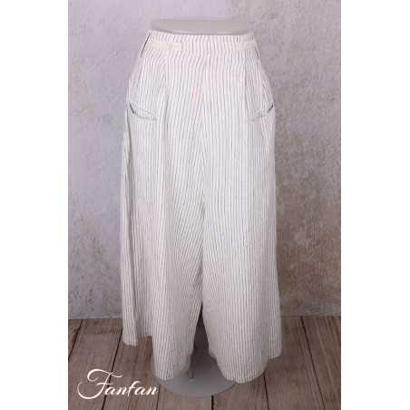 Ewa i Walla Pantalon Bim 11442 lin rayé