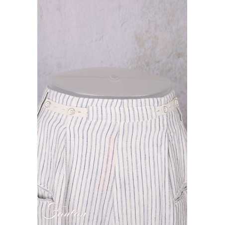 Ewa i Walla Pantalon Bim 11442 lin rayé