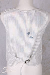 Ewa I Walla gilet Pomona 33413 lin rayé