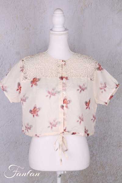 Ewa I Walla Blouse Lula 44202 Organdie coton Fleurs