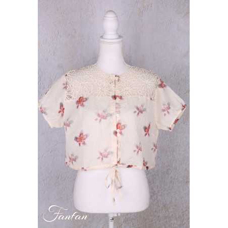 Ewa I Walla Blouse Lula 44202 Organdie coton Fleurs