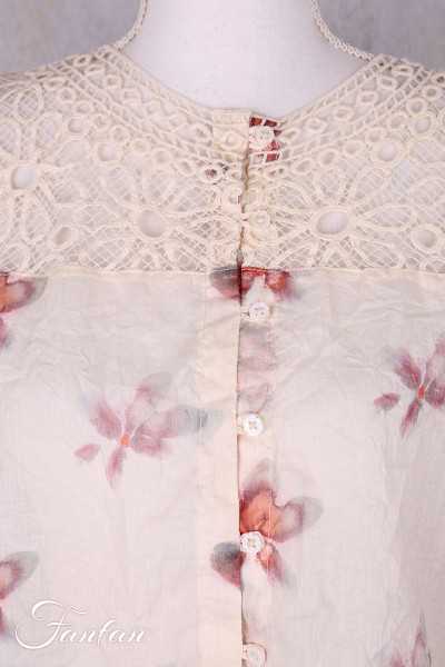 Ewa I Walla Blouse Lula 44202 Organdie coton Fleurs