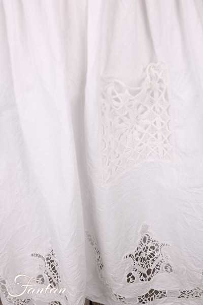 Ewa i Walla Robe Karine white 55942 Dentelle de Coton Bio