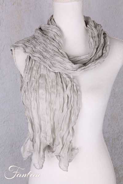 Privatsachen Foulard Crash en soie plissée Pilz