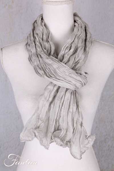 Privatsachen Foulard Crash en soie plissée Pilz