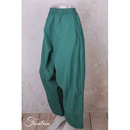Privatsachen Pantalon sarouel Zäunetz coton Jade
