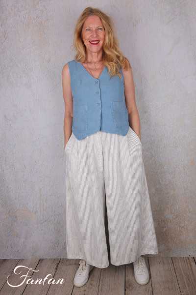 Ewa I Walla gilet Pomona 33413 Lin Indigo