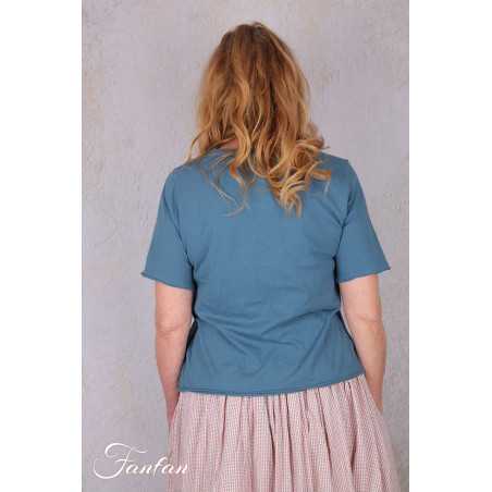 Ewa I Walla Tee Genna 44204 blue Coton