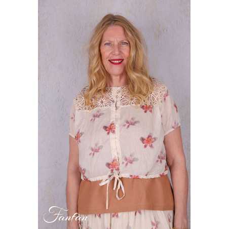 Ewa I Walla Blouse Lula 44202 Organdie coton Fleurs