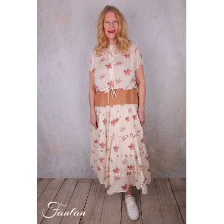 Ewa I Walla Blouse Lula 44202 Organdie coton Fleurs