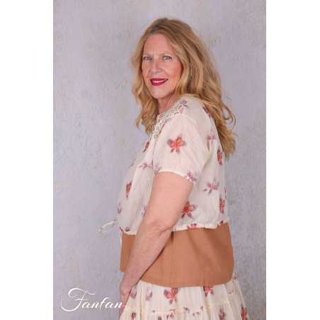 Ewa I Walla Blouse Lula 44202 Organdie coton Fleurs