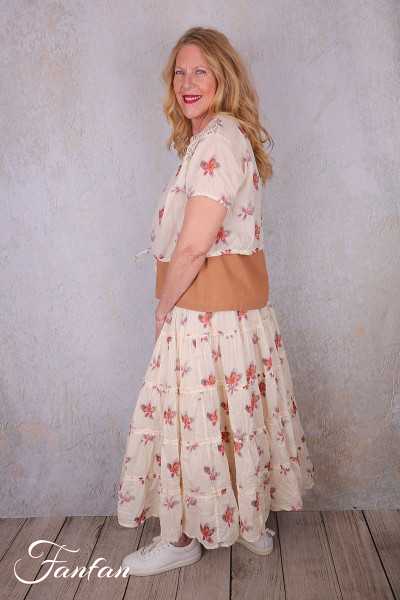 Ewa I Walla Blouse Lula 44202 Organdie coton Fleurs