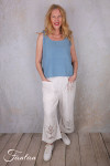 Ewa i Walla Pantalon Ejrin white 11441 Dentelle Coton Bio