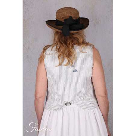 Ewa I Walla gilet Pomona 33413 lin rayé