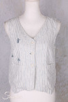 Ewa I Walla gilet Pomona 33413 lin rayé