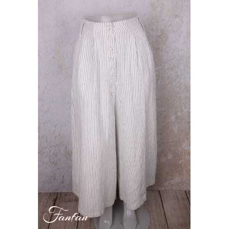 Ewa i Walla Pantalon Bim 11442 lin rayé