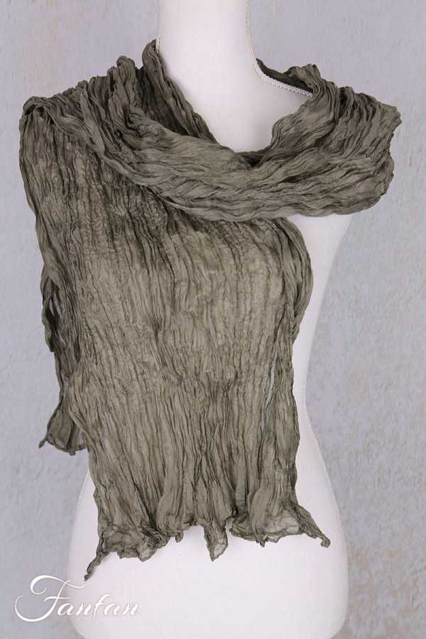 Privatsachen Foulard Crash en soie plissée Mimos
