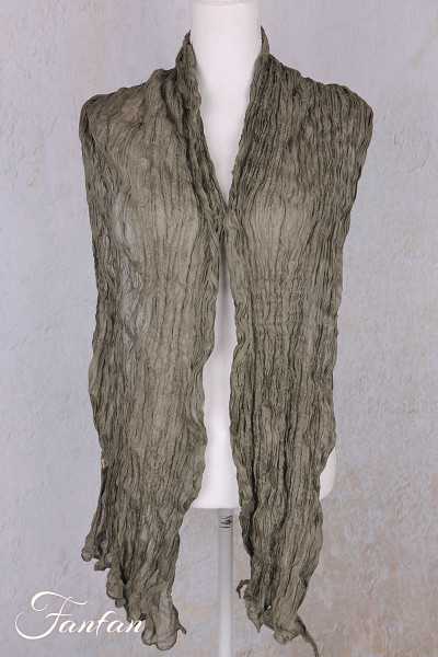 Privatsachen Foulard Crash en soie plissée Mimos