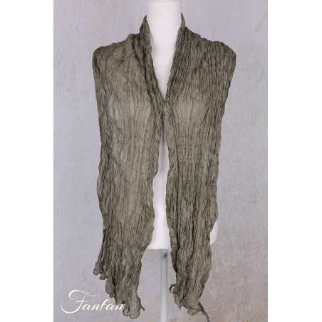 Privatsachen Foulard Crash en soie plissée Mimos