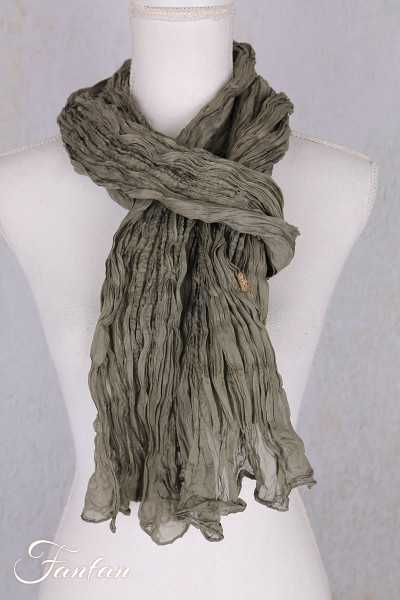 Privatsachen Foulard Crash en soie plissée Mimos