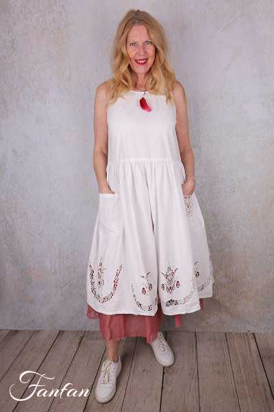 Ewa i Walla Robe Karine white 55942 Dentelle de Coton Bio