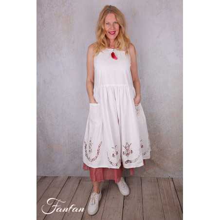 Ewa i Walla Robe Karine white 55942 Dentelle de Coton Bio