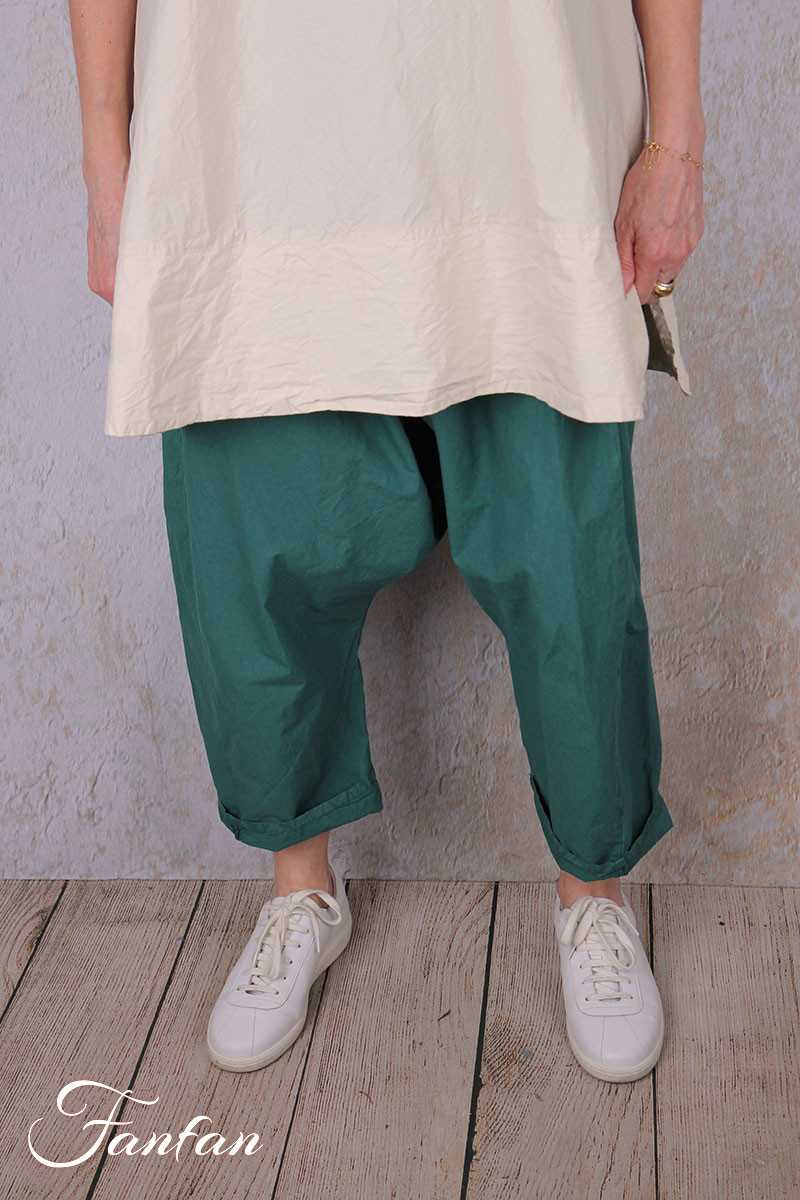 Privatsachen Pantalon sarouel Zäunetz coton Jade