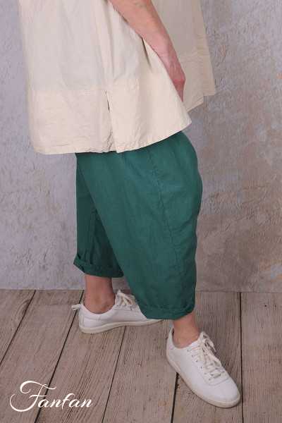 Privatsachen Pantalon sarouel Zäunetz coton Jade