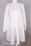 Ewa i walla Tunique 44192 Soli coton blanc brodé