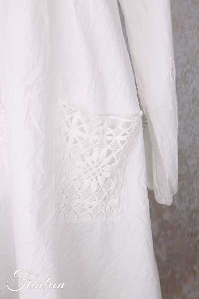 Ewa i walla Tunique 44192 Soli coton blanc brodé