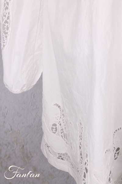 Ewa i walla Tunique 44192 Soli coton blanc brodé